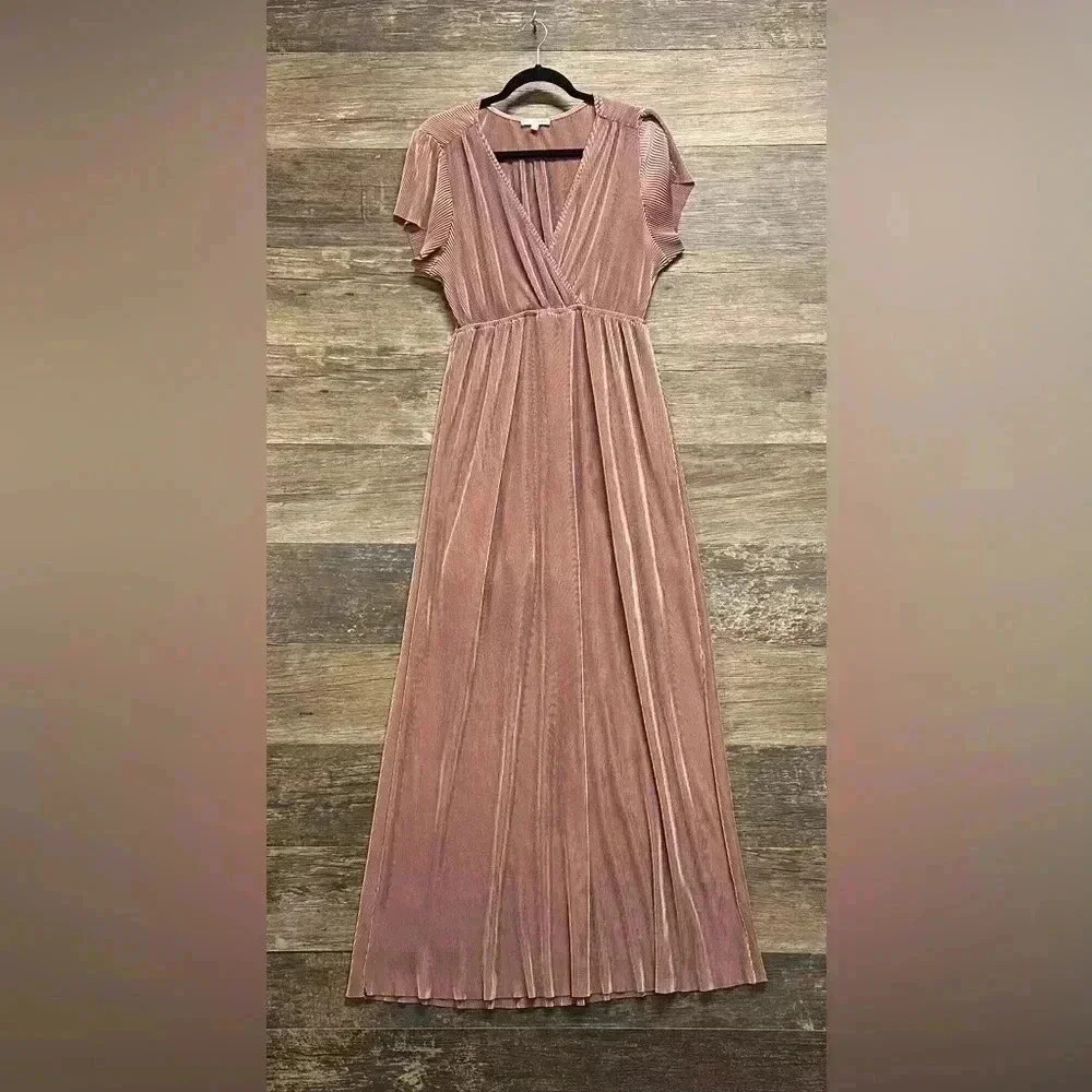 Baltic Born Mauve Pleated Dress